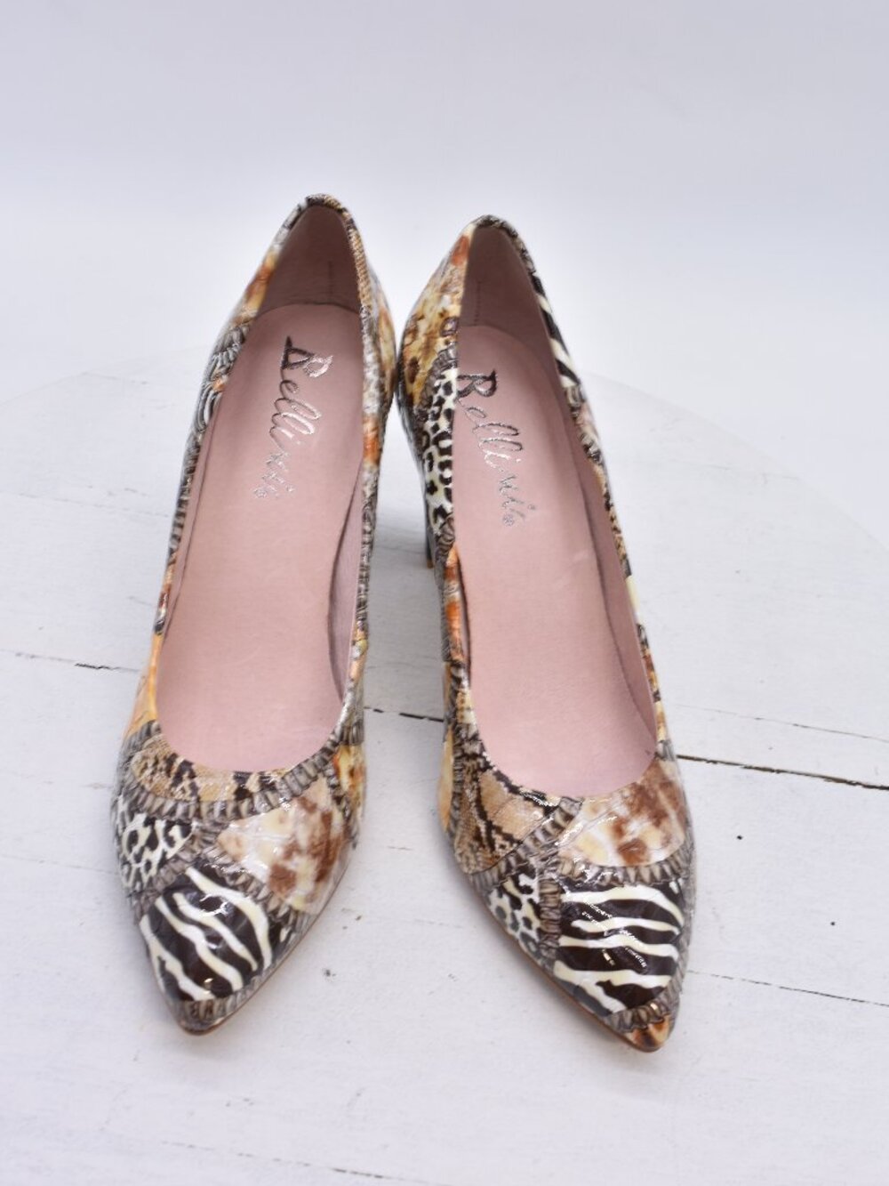 Women's Heel Dress Leather Shoes By Bellini. 8 M
